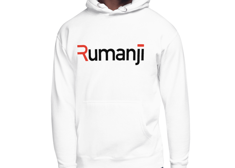 Rumanji hoodie 3 white