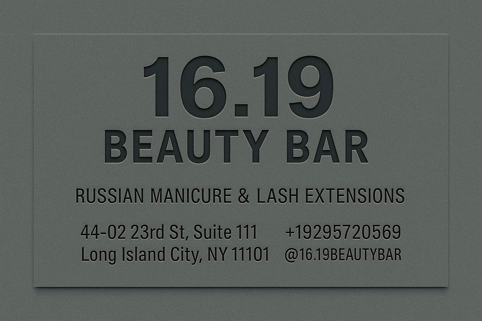 16.19 Beauty Bar/ Russian Manicure & Lash Extension