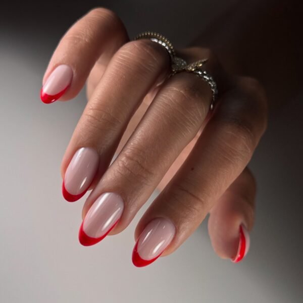 Russian gel manicure by luliia Makedon
