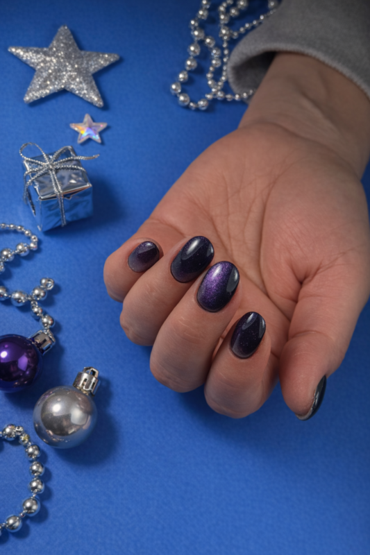 Russian gel manicure by luliia Makedon
