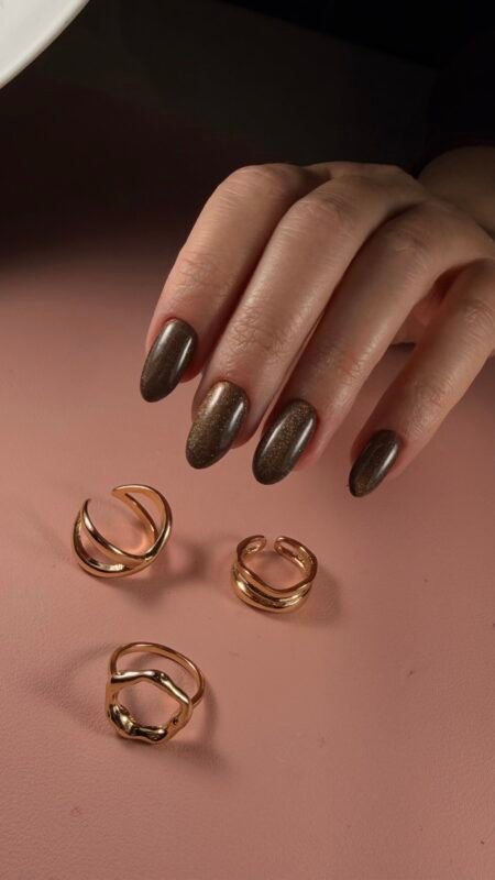 Russian gel manicure by luliia Makedon